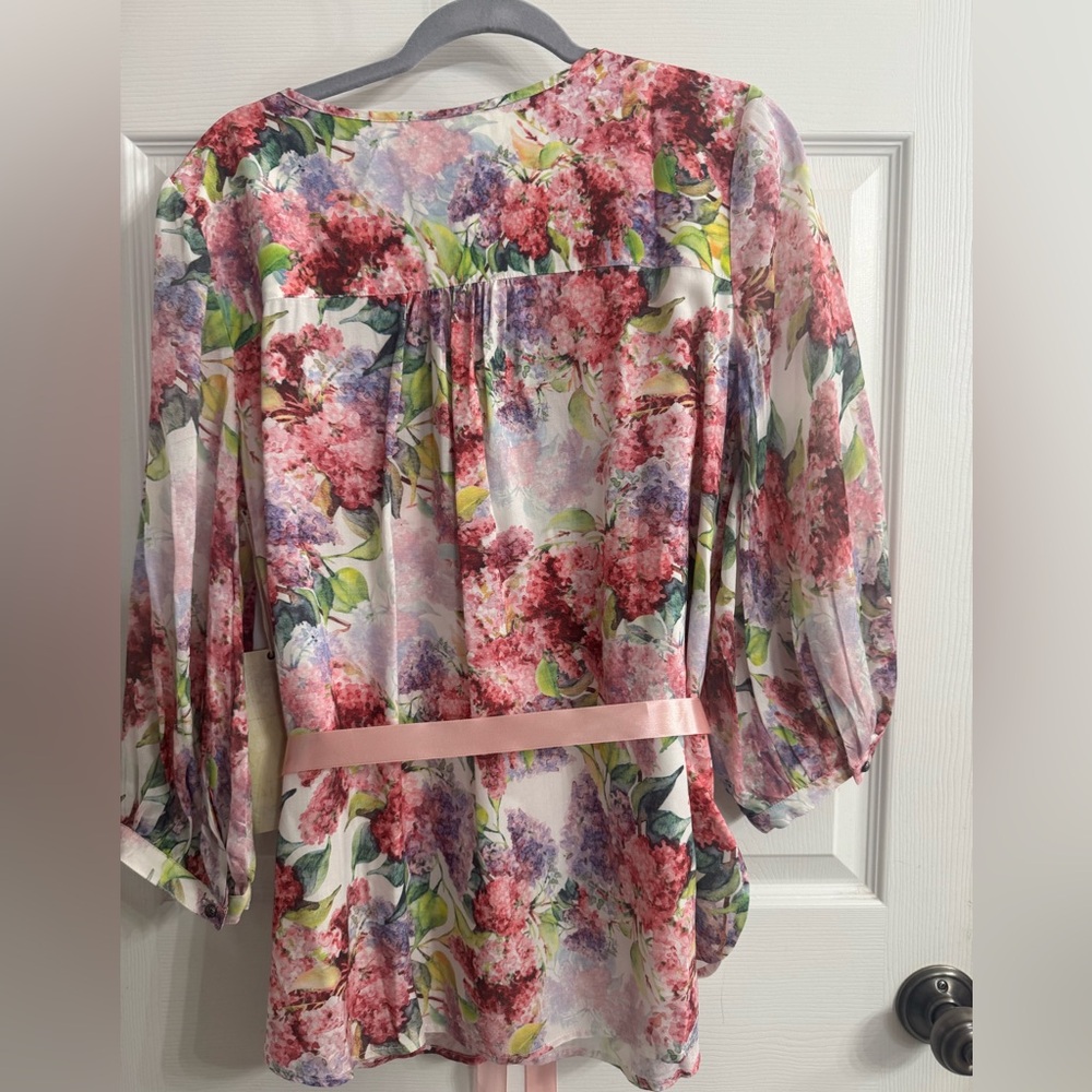 Aratta Floral blousewith Pink Belt size large